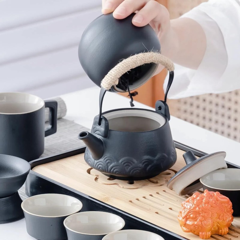 ICHAG Japanese & Chinese Tea Set, Adults' Portable Gongfu Tea