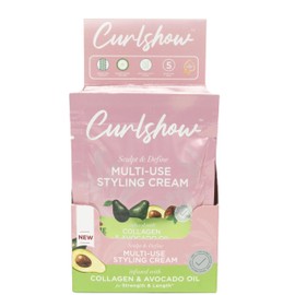ORS Olive Oil Curlshow Multi-Use Styling Cream Infused with Collagen & Avocado Oil for Strength & Length Travel Packet 1.75 Ounce (Pack of 12)