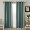 JSFLY Jacquard Linen Curtains 84 inch Length 2 Panels Thick