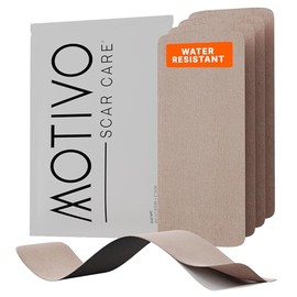 Cinta para cicatrices Motivo - 16,5 x 5 cm | 4 tiras | Cinta para cicatrices resistente al agua y al sudor, sin látex, se adhiere durante 3-5 días | Cinta para cicatrices quirúrgicas