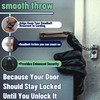 Adjustable Strike Plate for Exterior Doors - Large Hole for