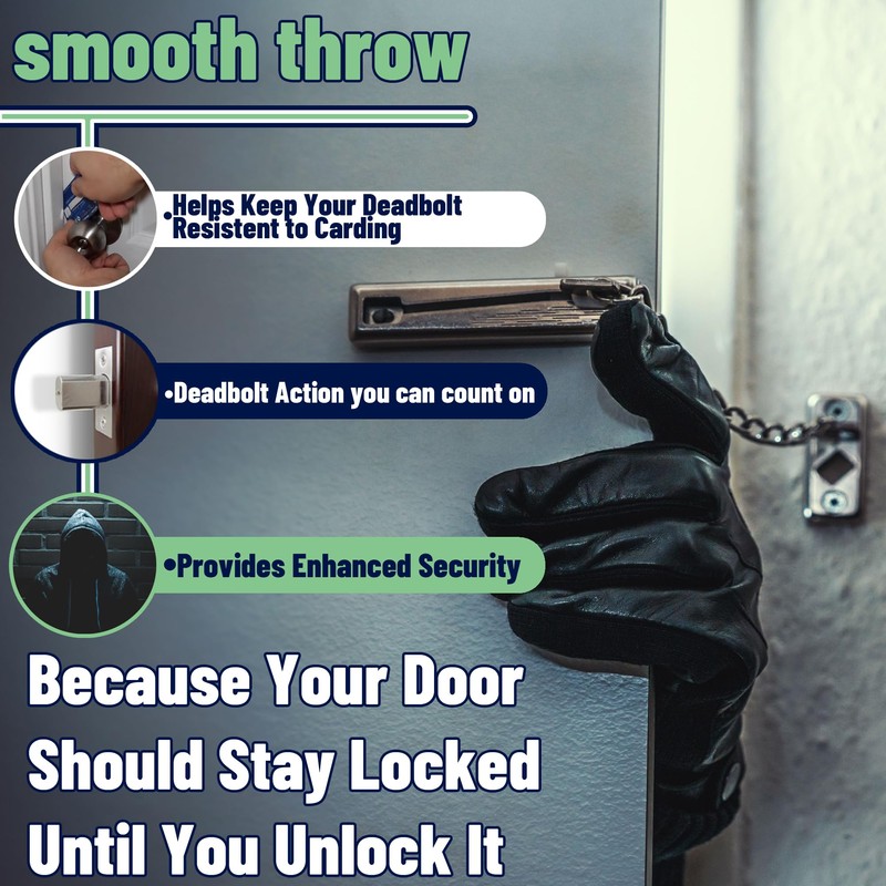 Adjustable Strike Plate for Exterior Doors - Large Hole for