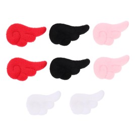 TOVINANNA 4 Pairs Hairpin Holiday Party Hair Clips Girl Headdress Angel Wings Hair Barrettes Hair Barrettes for Hair Clips Angel Hair Clips Christmas Cartoon Hair Clips Plush