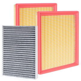 Engine & Cabin Air Filter Combo Kit - Compatible with 2022-2025 Toyota Tundra, 2023-2025 Sequoia 3.4L V6 - Replaces 17801-F4010, 17801F4010, 87139-0C010, 871390C010