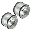 YOKIVE 4-inch HVAC Backdraft Damper, 2 Pcs One-Way Airflow Duct
