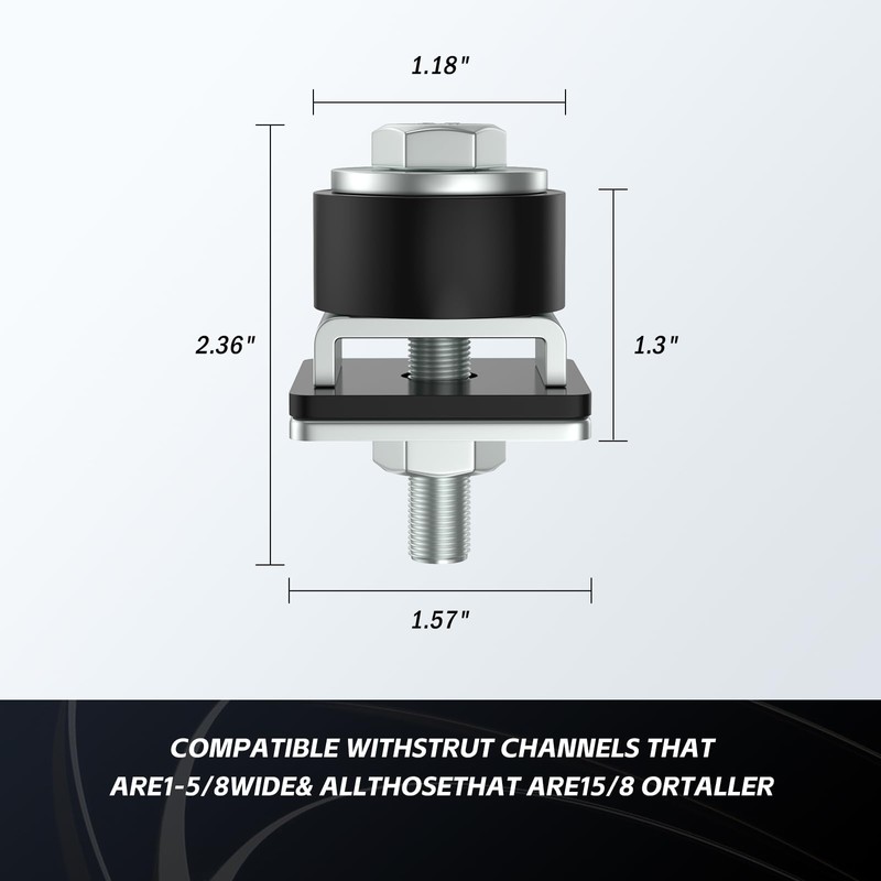SKTREX Anti-Skid designTrolley Roller Wheels Limit Trolley Assembly Positioning for