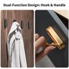 2PCS Foldable Wall Hooks, Heavy Duty Zinc Alloy Folding Coat