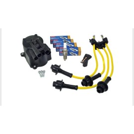 TotalSource 4Y ENGINE IGNITION TUNE UP KIT TOYOTA FORKLIFT ROTOR DISTRIBUTOR CAP WIRE PLUGS