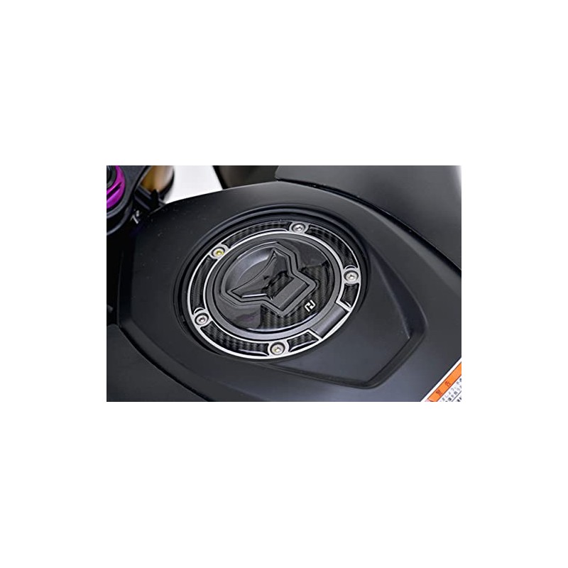 H2C MKNAJ17600ZA GROM JC92 Fuel Lid Pad, Carbon Style, PVC