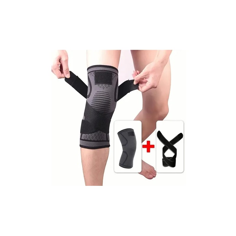 1 Par Rodilleras Elásticas Deportivas Compresion Para Gym