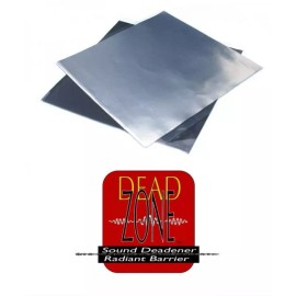 Dead Zone 10 Sheets Sound Deadening 25cmX40cm Alum Foil Wrap Butyl Rubber 50 Mil