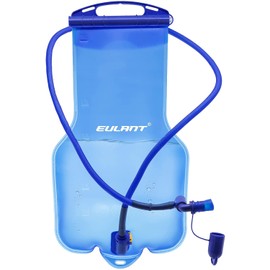 EULANT Hydration Bladder 1L/2L/3L TPU Water Bladder Sports Hydration Backpack for Cycling Running Climbing Hiking Capacity Adjustable & with Tube Cover BPA-Free
