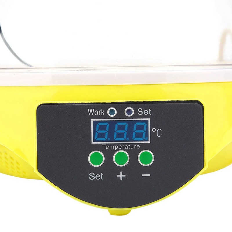 7 Eggs Incubator with LED Lighting, 20 W Mini Egg
