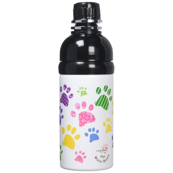 Good Life Gear Stainless Steel Pet Water Bottle, 16-Ounce, Baby Paw Print Design