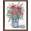 Janlynn Stamped Cross Stitch Kit, Poppies