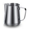 Milk Frothing Pitcher, 32oz Steaming Pitcher Stainless Steel Espresso Machine