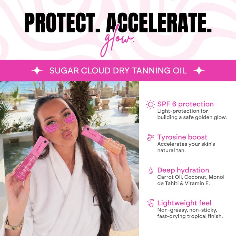 2bTanned Carrot Oil SPF 6 Sunscreen (100ml Travel Size), Dry