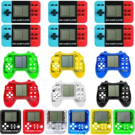 SSZS - 18 piezas de recuerdos de fiesta de videojuegos para niños, mini regalos de fiesta de juegos, llaveros para fiestas de cumpleaños, regalos de devolución para decoraciones de fiestas de