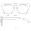 TAKE A SHOT Wooden Sunglasses Men's Polarised Mirrored Small Black
