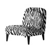 Armless Accent Chairs Covers Thick Zebra Print Armless Sofa Cover