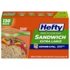 Hefty XL Press to Close Plastic Sandwich Expand and Fill