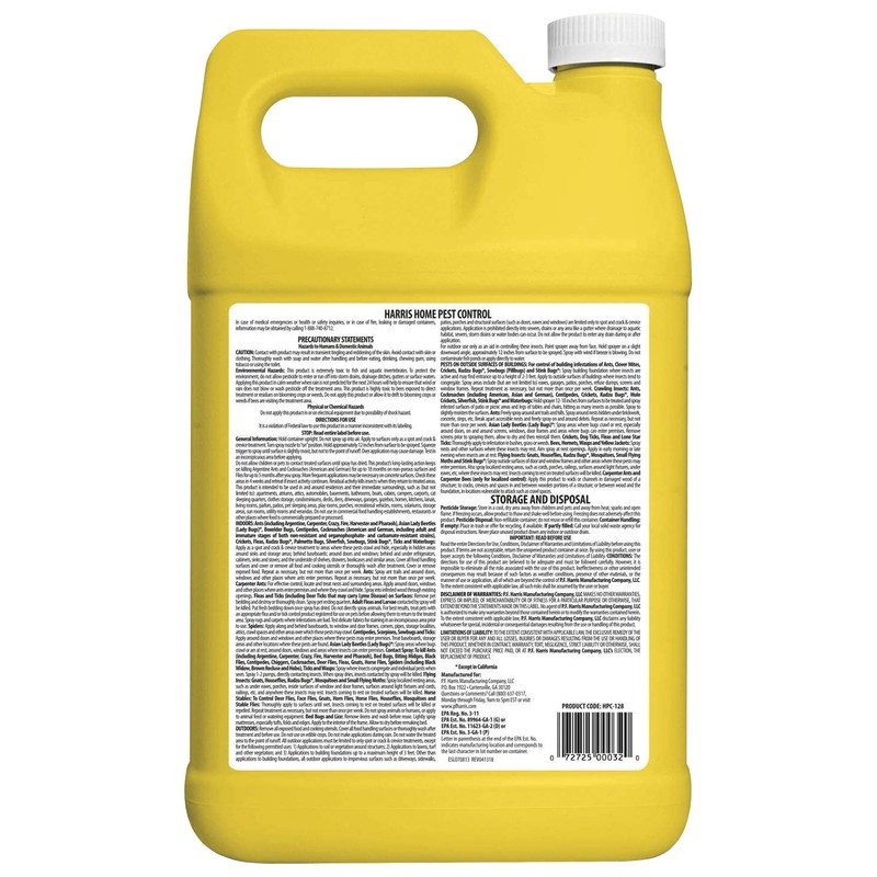 Harris Home Insect Killer, Liquid Gallon Spray with Odorless and