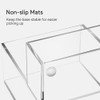 HBlife Acrylic Pen Holder - 3-Compartment Desk Organizer