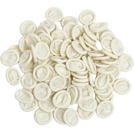 200 PCS Finger Cot, Latex Anti-static Finger Covers Finger Tip Rubber Protect Keeping Dressing Dry and Clean für verletzte Finger, rissige Finger, Nagelkunst, Heimwerken, Basteln (weiß)