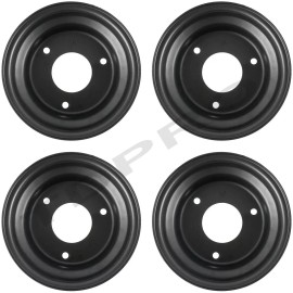 Fancy Scooters 4pcs 6 inch Wheel Rim 3 Holes Fits ATV Quad Go Kart Mini Bike Lawn Tire 145/70-6