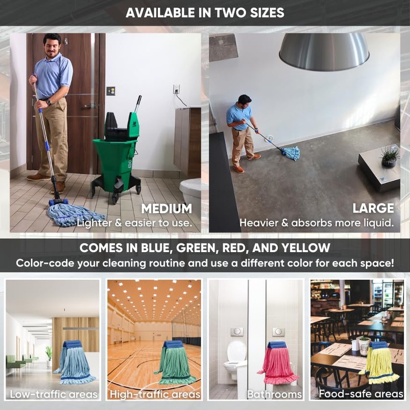 Large Microfiber Tube Mop with Stainless Steel Handle | Microfiber