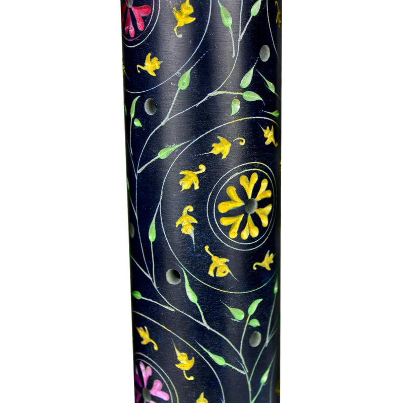 Usha Incense Stick Tower, Soft Stone, Blue with Floral Pattern,