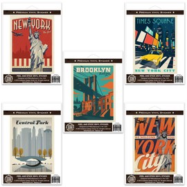 Retro Planet.com New York City Vinyl Sticker Set