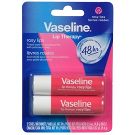 Vaseline 2 pack Bálsamo para Labios Rosy Stick Lip Therapy, 4.8 g c/u