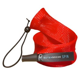 Rutensocke Two-piece spinning spinning L (90 cm long and 45-75 mm wide for two-piece rods up to 2.7 m) (red)