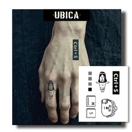 UBICA Temporary Tattoos Adult, 2 Sheets Fake Tattoos, Realistic And Long-Lasting Non-Reflective, Waterproof For 1-2 Weeks, Jesus&Buddha Tattoo 3.3x3.7in