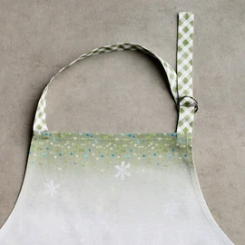 Maison d' Hermine Winter Mornings 100% Cotton 1 Piece Kitchen Apron with an Adjustable Neck & Hidden Centre Pocket with Long Ties for Women | Men | Chef | Thanksgiving/Christmas 70 cm x 85 cm