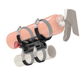 Scosche PSMUFE-VA1 Universal Fire Extinguisher Mount Kit, Quick Release Car Fire Extinguisher Mounting Bracket fits Round Bars 1.5”-3” Diameter for Truck, ATV, UTV, Holder for Auto Fire Extinguishers