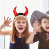 Holibanna Devil Horns Headband LED Light Up Hairband Red Demon