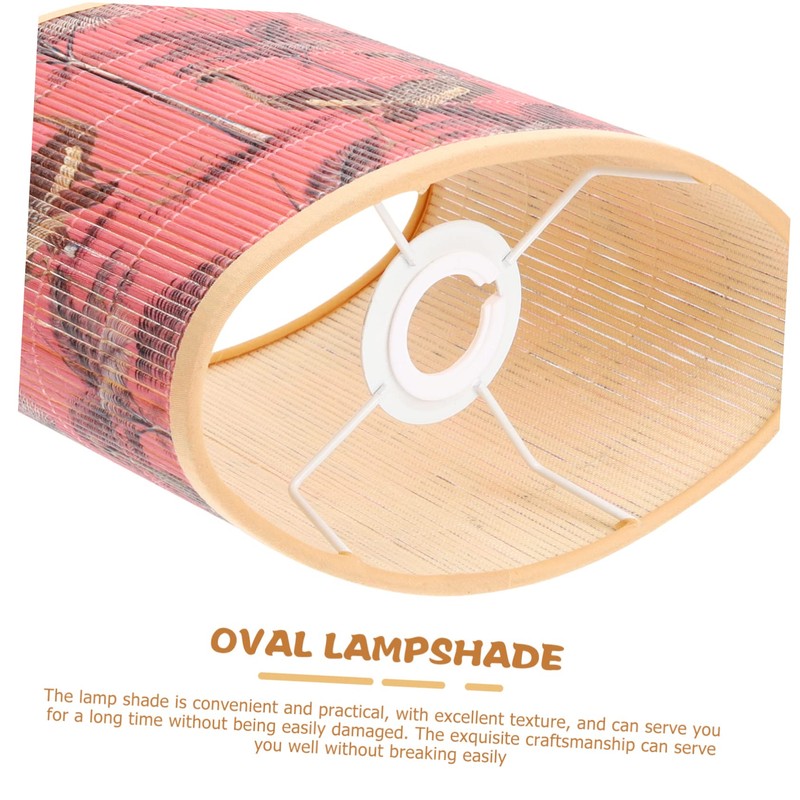 CAXUSD Wicker Light Shade Rattan Lampshade Table Lamp Cover Replacement
