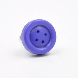 Purple Kids Button Knob, Pull, Handle, for Cupboards, Doors, Cabinets, Drawers, Furniture & Kitchens (Includes Hardware for Fitting) 3.6 cm diameter 4 cm rod length