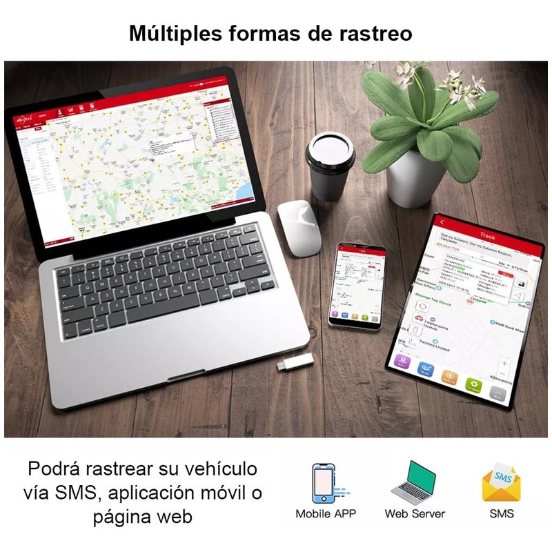 JUICEBOX Rastreador GPS para Carro automovil 4G con Escucha de