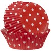 Wilton 415-0148 Baking Cup, Red, 2.0 x 1.2 inches (5