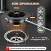 3-in-1 Kitchen Sink Strainer & Stopper, Matte Black Pop Up