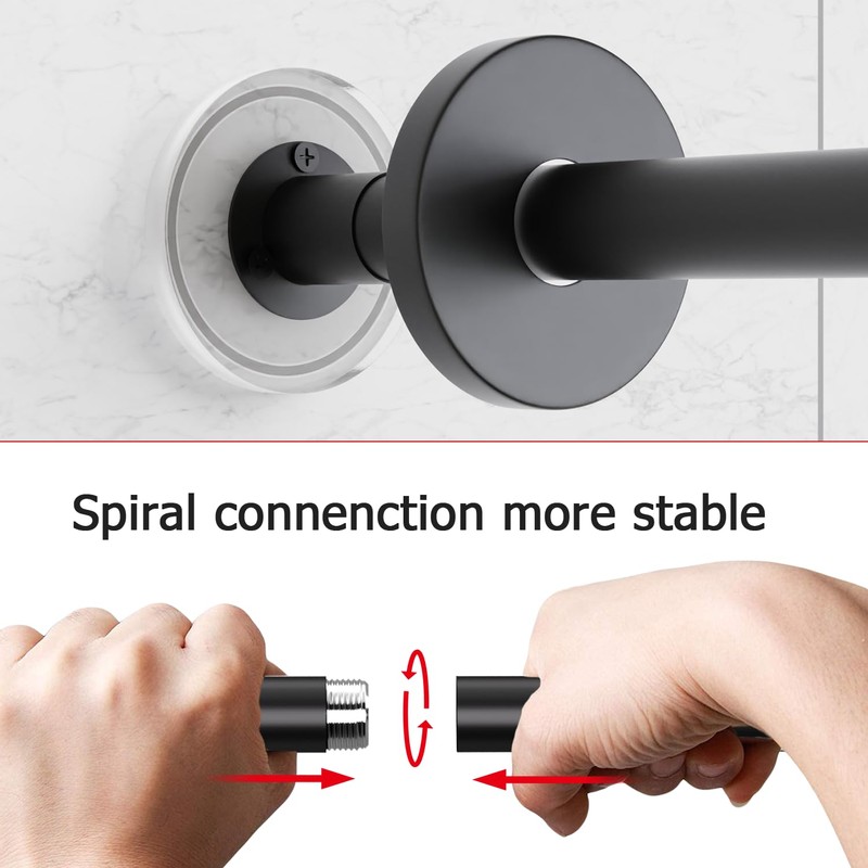 SIKAIQI Stretchable 304 Stainless L Shaped Bathroom Bathtub Corner Shower
