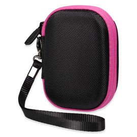 CaseSack Golf GPS Case for Swami Kiss Golf GPS Rangefinder, Izzo Swami 6000, Swami 4000, 4000+, 5000 Golf GPS Rangefinder; Garmin Approach G30, G6, G7., Black with pink zip