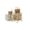 Real Wood Pin Needles in Elegant Cork Glass, Environmentally Friendly