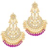 Aheli Indian Wedding Kundan Pearl Maang Tikka con pendiente Set