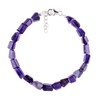 Natural Zambian Amethyst Gemstone Full Beaded Nuggets Choker Bangle Bracelets