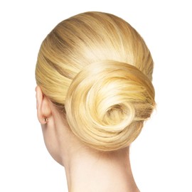 Sue's Collection Real Human Hair Bun Extension – Blonde Hair Donut for Women, Instant Updo for Thin Hair, Effortless & Cute Bun, Natural Hair Piece for Thinning Hair, Bun Accessory for Women
