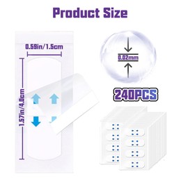 HAIOLORPRO 240PCS Face Lift Tape, Neck Tape Lifting Invisible, Makeup Facelift Tapes for Lifting Sagging Skin, Wrinkles, Jowls, Eyes, Double chin